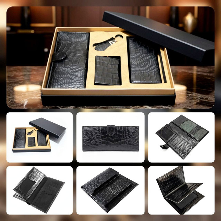 ست هدیه چرم مردانه عمده