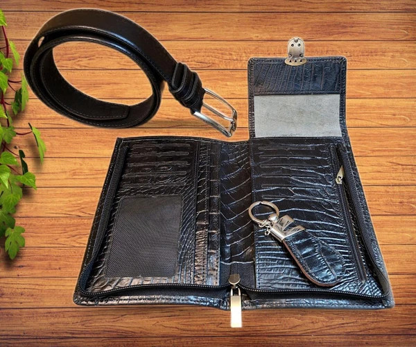 کیف مدارک پاسپورتی گردنی چرم