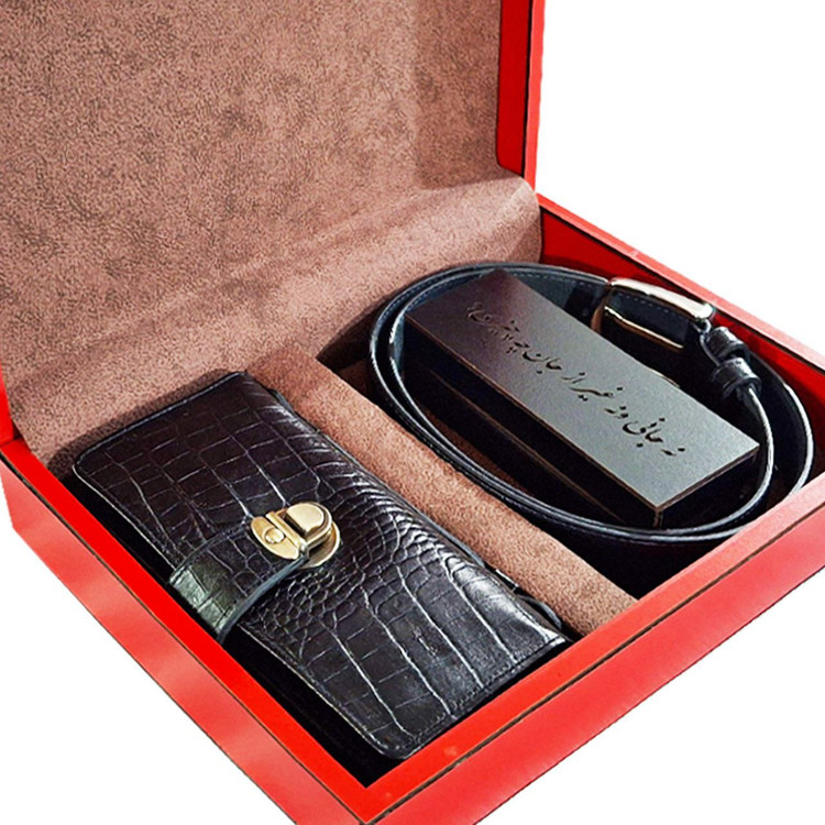 ست چرم مردانه نفیس عمده